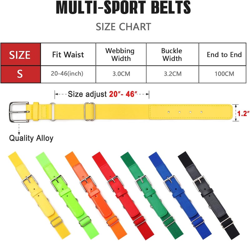 UnFader Elastic Baseball Softball Belt for Youth Boys Girl, Size Adjustable Stretch Belt - Image 3